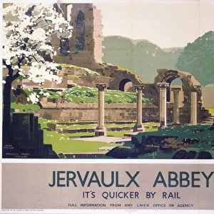 Jervaulx Abbey, LNER poster, 1933
