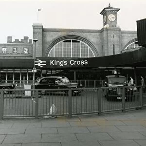 Kings Cross station, London, British Rail, January 1988
