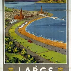 Largs, BR poster, c 1950s