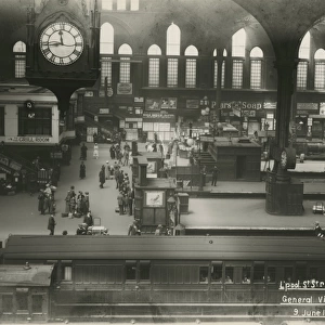 Liverpool Street station, Great Eastern Railway. 9 June 1920