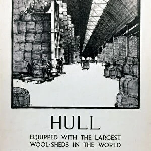 LNER & Wool, Hull, LNER poster, c 1930s