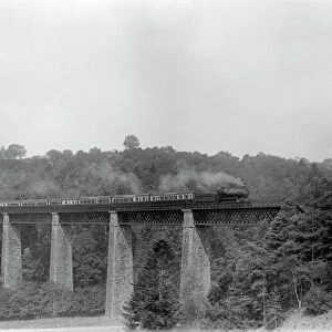 Locomotive no. 6344, Ilfracombe to Padding train on Castle Hill viaduct c. 1926. (Arthur A Halls