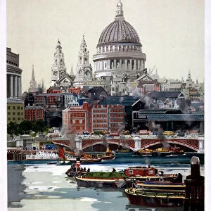 London, GWR poster, 1940s