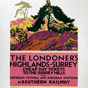 The Londoners Highlands - Surrey, SR poster, 1926