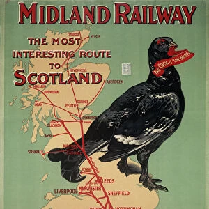 Midland Railway - The Most Interesting Route to Scotland, MR poster, 1907