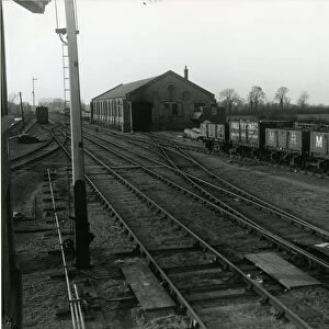 Mildenhall, overlooking the approaches to the station from the foot of the signal box