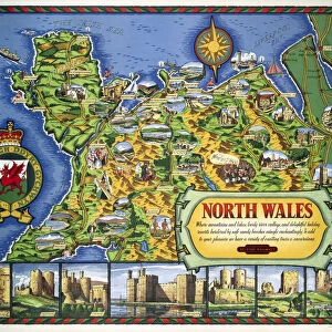 North Wales, BR(LMR) poster, 1960