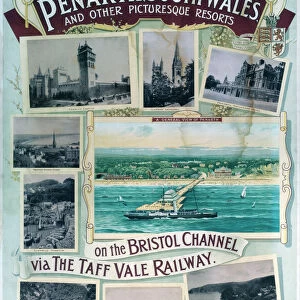 Penarth, South Wales, TVR poster, 1900-1922