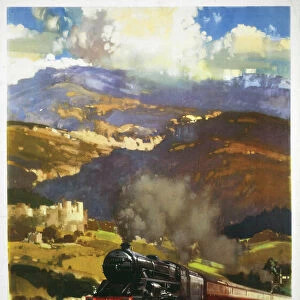 By Rail to Wales, BR poster, c 1960