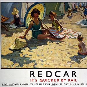 Redcar, LNER poster, 1934-1935