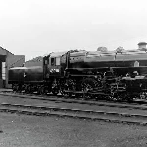 Right almost broadside view of British Rail (BR) locomotive. Doncaster built