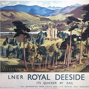 Royal Deeside, LNER / LMS poster, 1937