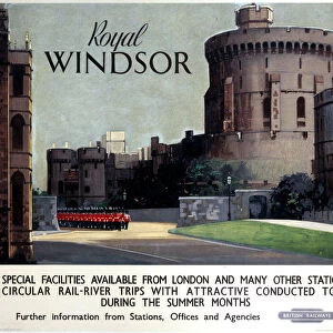 Royal Windsor, BR (WR) poster, c 1950s