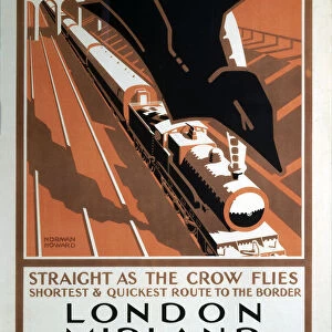 Scotland - Straight as the Crow Flies, LMS poster, 1923-1947