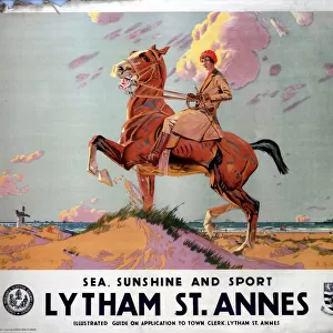 Sea, Sunshine and Sport: Lytham St Annes, LMS poster, 1923-1947