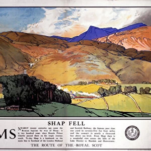 Shap Fell - The Route of the Royal Scot, LMS poster, 1925