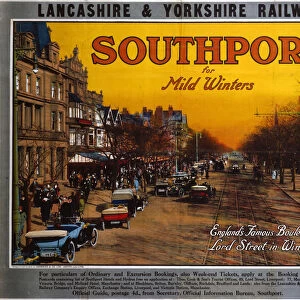 Southport for Mild Winters, LYR poster, c 1915-1923