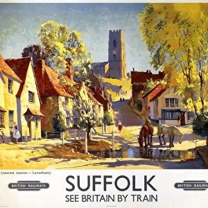 Suffolk, BR poster, c 1950s