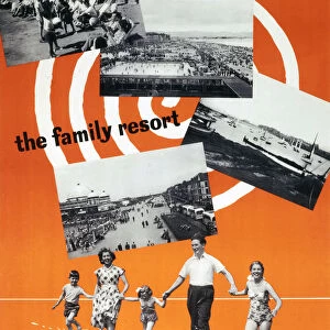Sunny Rhyl - The Family Resort, BR (LMR) poster, 1955