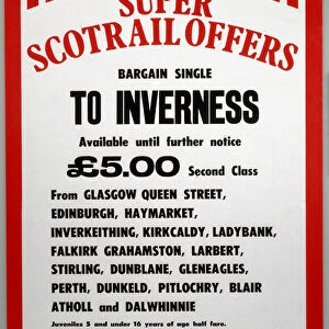 Super Scotrail Offer - Bargain Single to Inverness, 1983