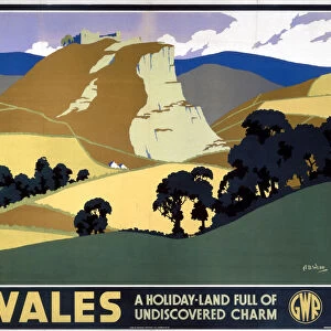 Wales, GWR poster, 1935