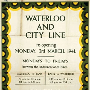 Waterloo & City Line, SR poster, 1941