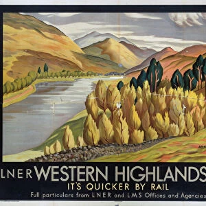 Western Highlands, LNER / LMS poster, 1923-1947