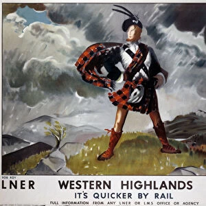 Western Highlands, LNER / LMS poster, 1934