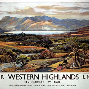 Western Highlands, LNER / LMS poster, 1939