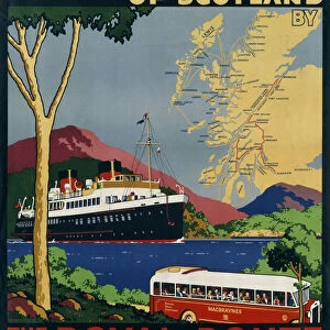 The Western Highlands of Scotland, LMS poster, c 1920s