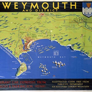 Weymouth, BR poster, c 1948-1960
