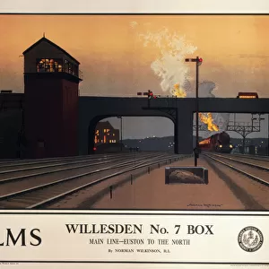 Willesden no 7 box, LMS poster, 1923-1947