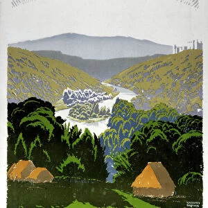 Wye Valley, GWR / LMS poster, 1938