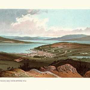 Clyde and Rothesay Bay from Barcone Hill, Scotland, 19th Century