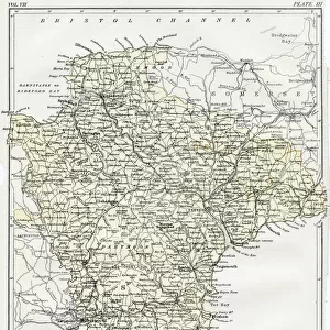 Map of Devon 1883