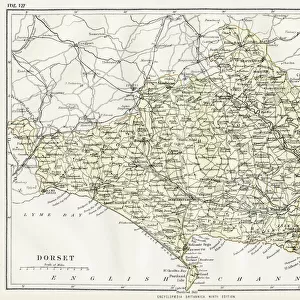 Map of Dorset 1883