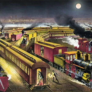 Night Scene at an American Railway Junction