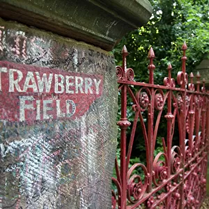 UK, England, Liverpool, Strawberry Field gate