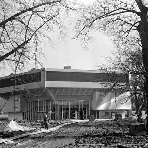 Chichester Festival Theatre under construction in Sussex 15 February 1962