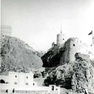 Al Mirani fort, 1925 (b/w photo)