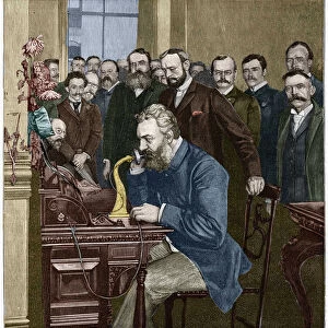 Alexander Graham Bell (1847-1922) inaugurated the New York-Chicago long-haul line