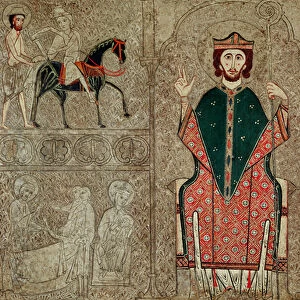 Altar frontal from the Church of Saint Martin, Chia, Spain, depicting Saint Martin of Tours