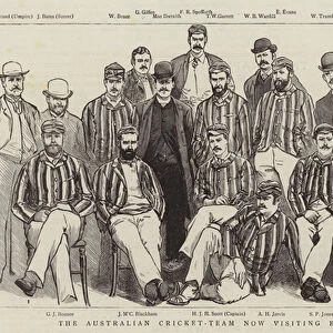 The Australian Cricket-Team now visiting England (engraving)