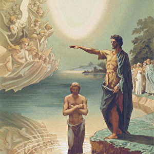 The Baptism of Christ, c. 1860 (litho)