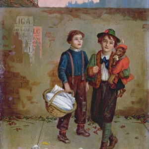 Beggars and a Monkey, 1893 (oil on canvas)