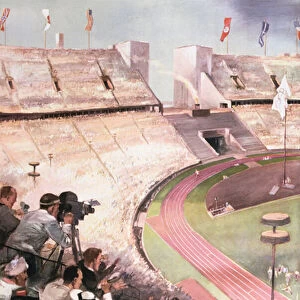 The Berlin Olympic Games, from Berliner Illustrite Zeitung, 1936 (colour litho)