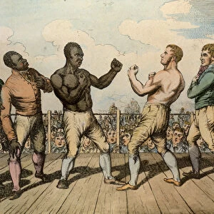 Boxing Match Between Cribb (1781-1848) and Molineaux (d