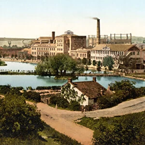 Burroughs, Wellcome & Company Factory, Dartford (hand-coloured photo)