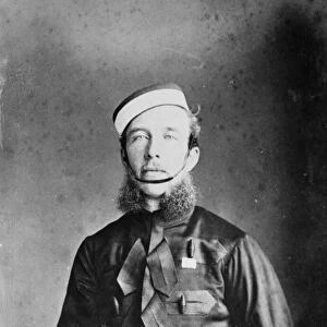 Captain Willoughby W. Hooper in Madras Cavalry Uniform, c. 1870s (b / w photo)