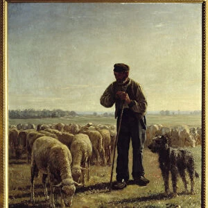The chicoree father. Painting by Jean Ferdinand Chaigneau (1830-1906), 19th century